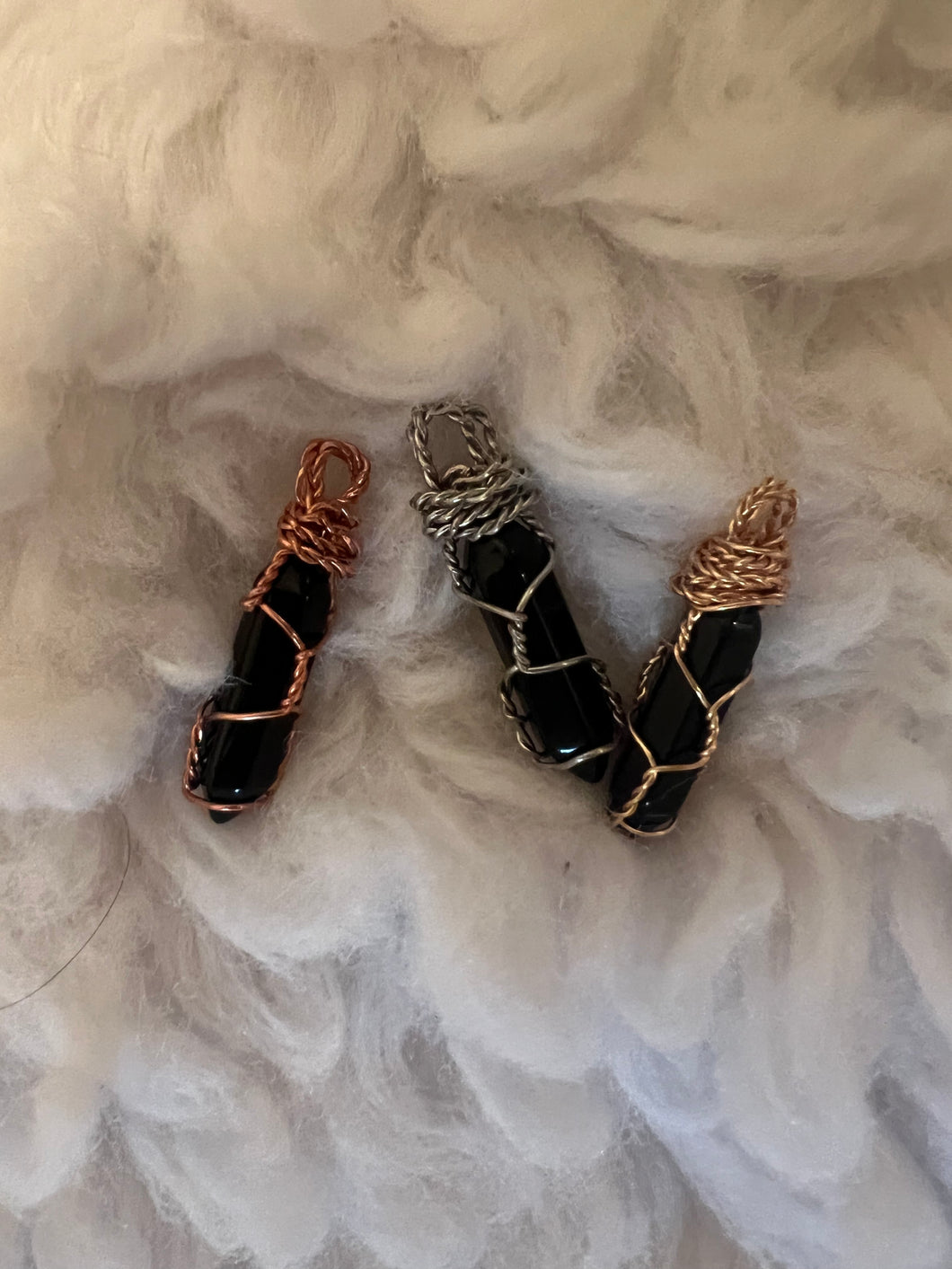 Wire-Wrapped Onyx Pendant